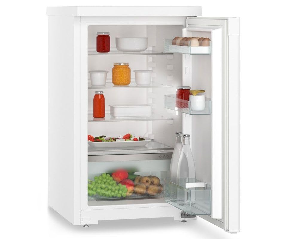 Under Counter Fridge 110L LED Light Touch Control Reversible Door White