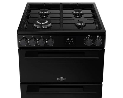 Double Oven Dual Fuel Cooker 99L 60cm Black