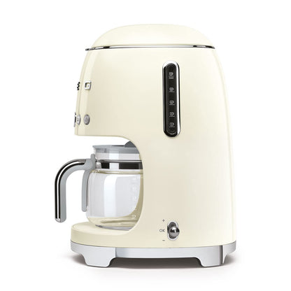 Drip Coffee Machine 1.4L 1050W 10 Cup Auto-Start Cream