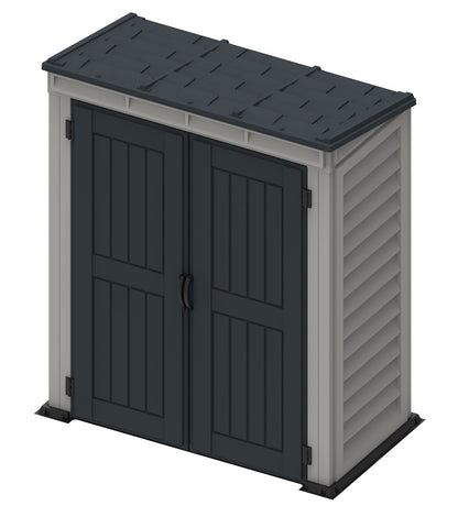 Duramax YardMate PLUS Pent Roof 1.71 x 0.92 m Plastic Shed