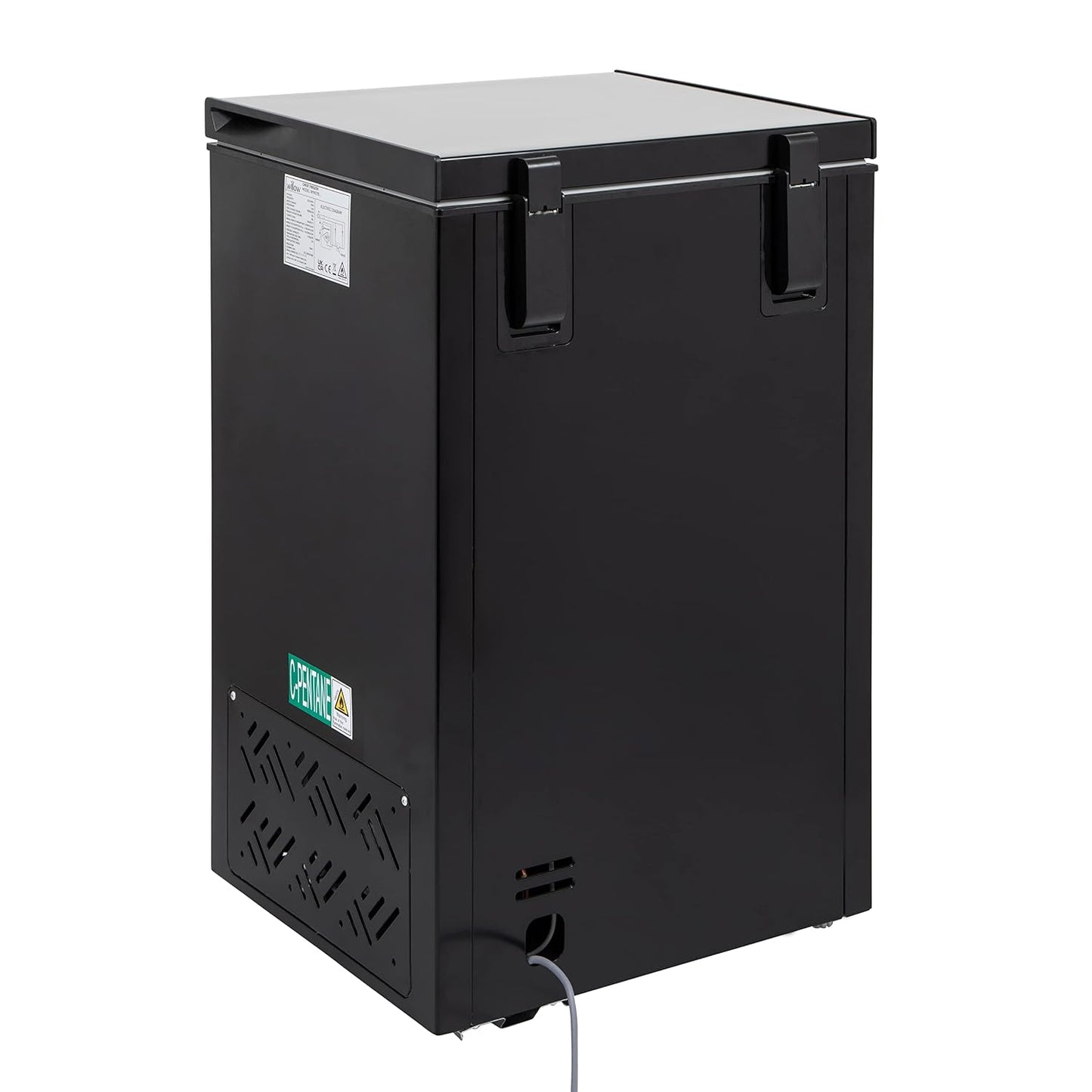 Chest Freezer 99L Removable Basket Adjustable Thermostat Black