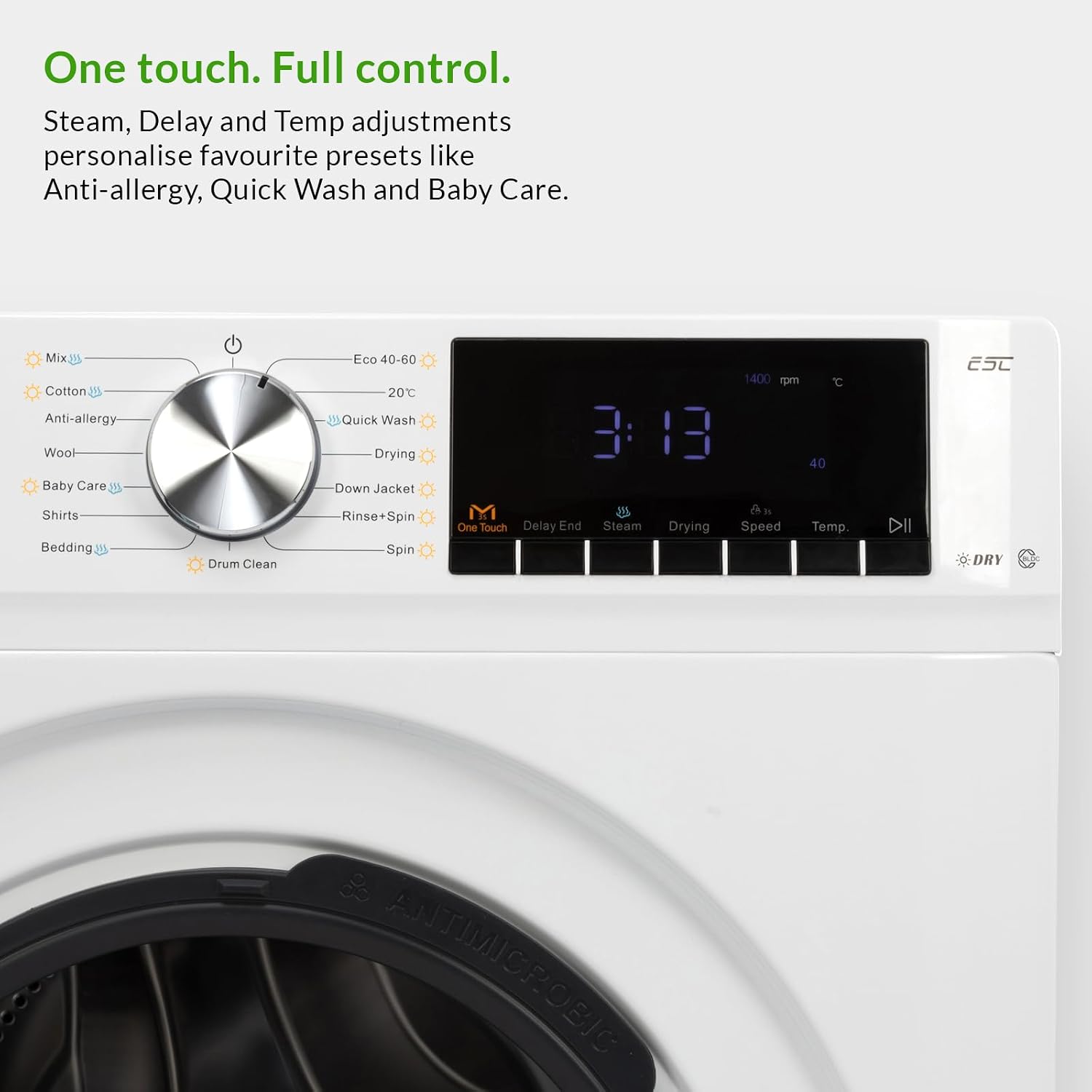 Freestanding Washer Dryer 8Kg Wash 5Kg Dry 1400Rpm White
