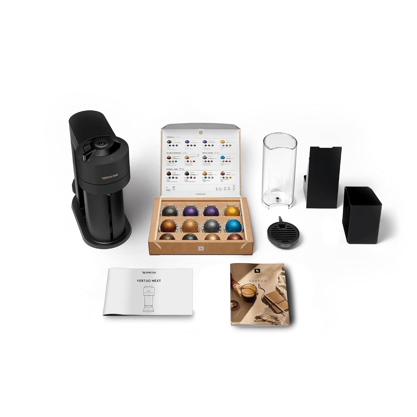 Capsule Coffee Machine 5 Cup Sizes Centrifusion Technology Matte Black