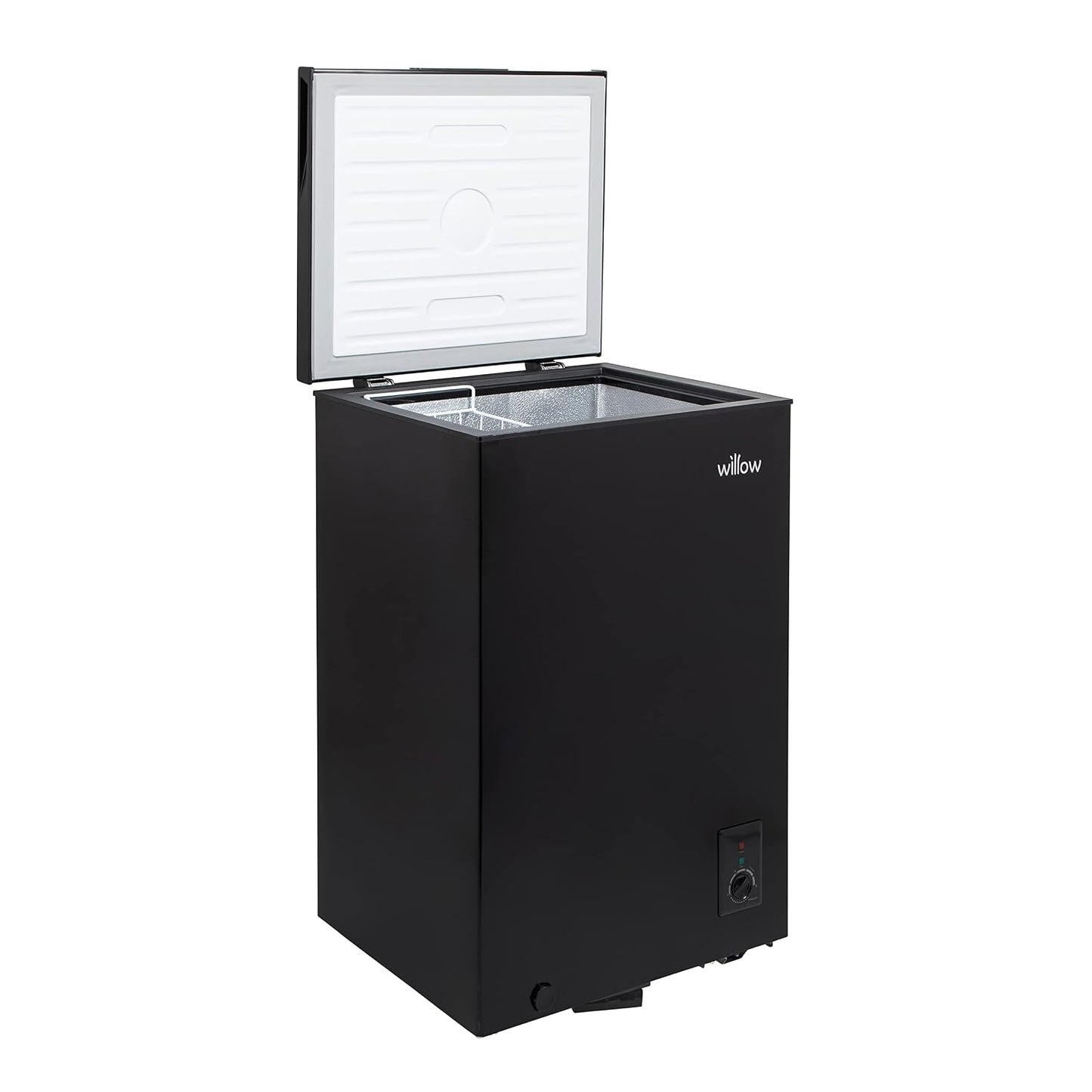 Chest Freezer 99L Removable Basket Adjustable Thermostat Black