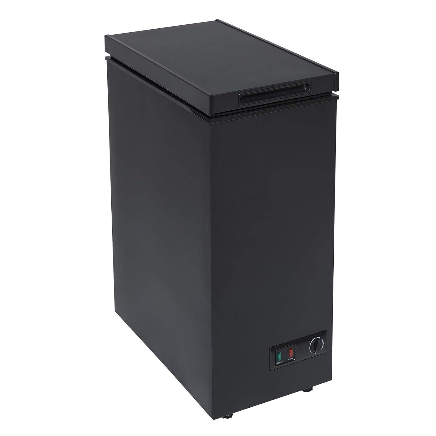Chest Freezer 60L Slimline Compact Manual Defrost Black