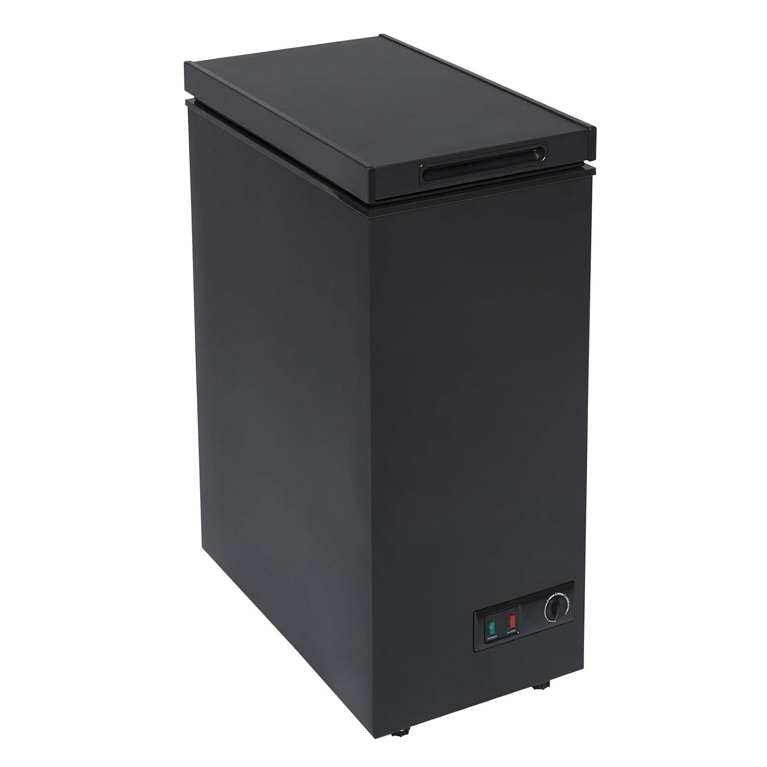 Chest Freezer 60L Slimline Compact Manual Defrost Black
