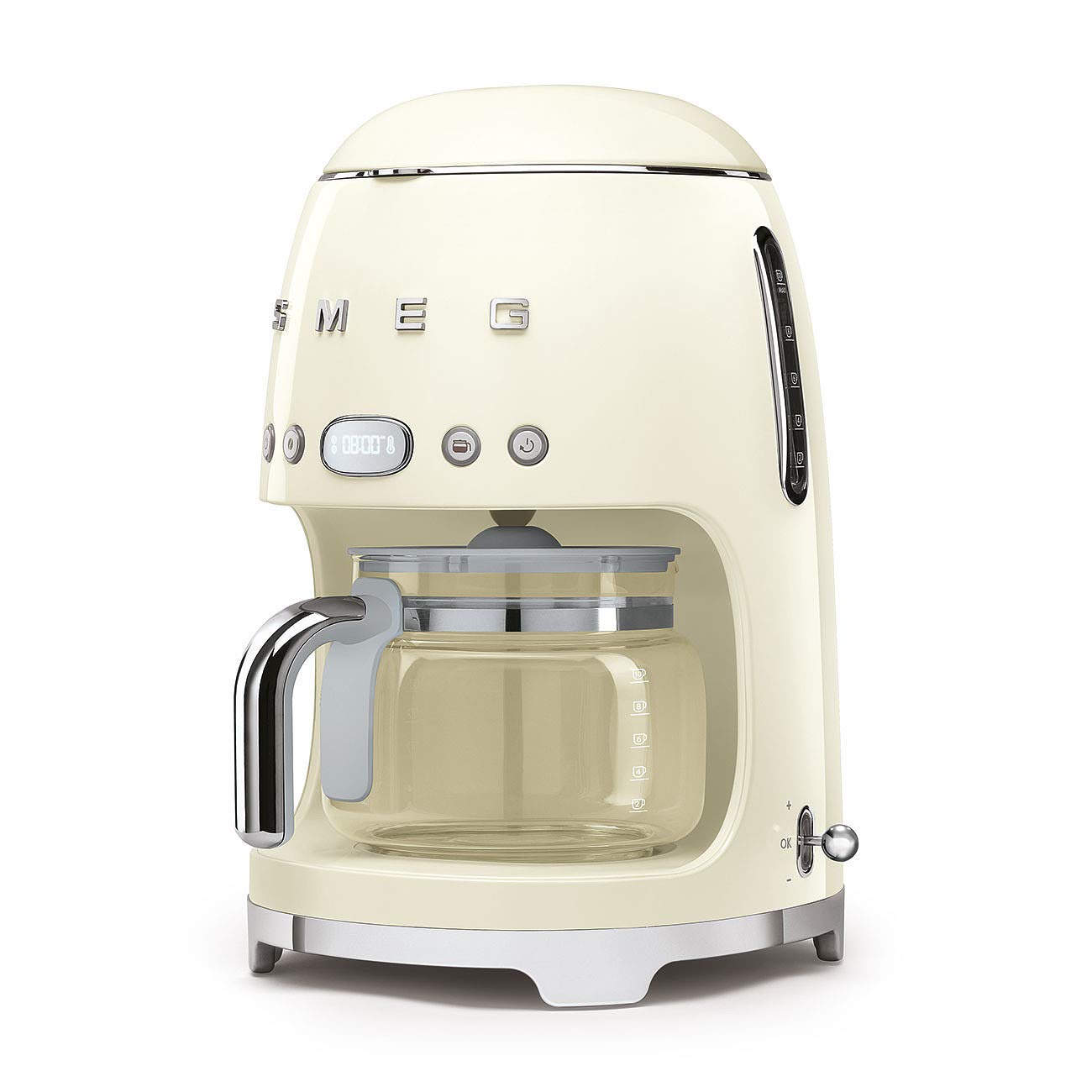 Drip Coffee Machine 1.4L 1050W 10 Cup Auto-Start Cream