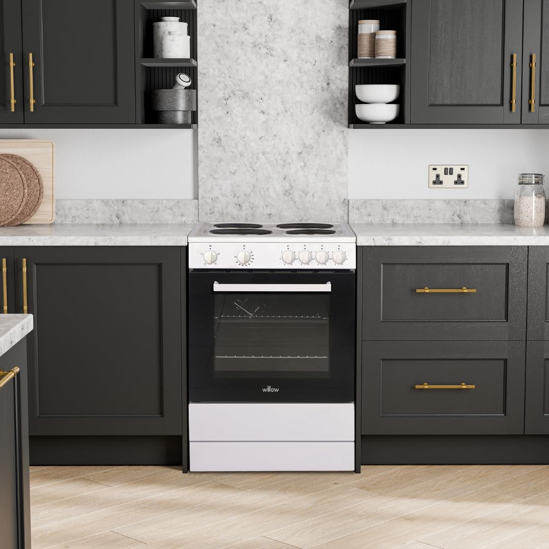 Freestanding Single Cavity Electric Cooker 68L 60cm White