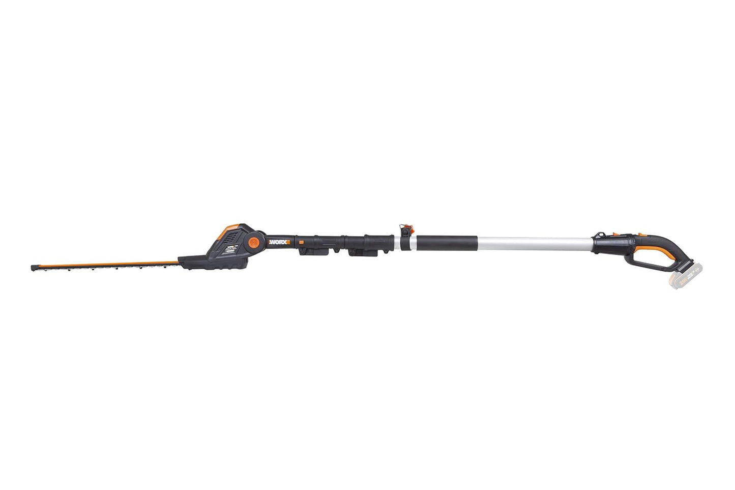 Cordless Pole Hedge Trimmer 45cm 3.2m Reach 10-Position Head Black