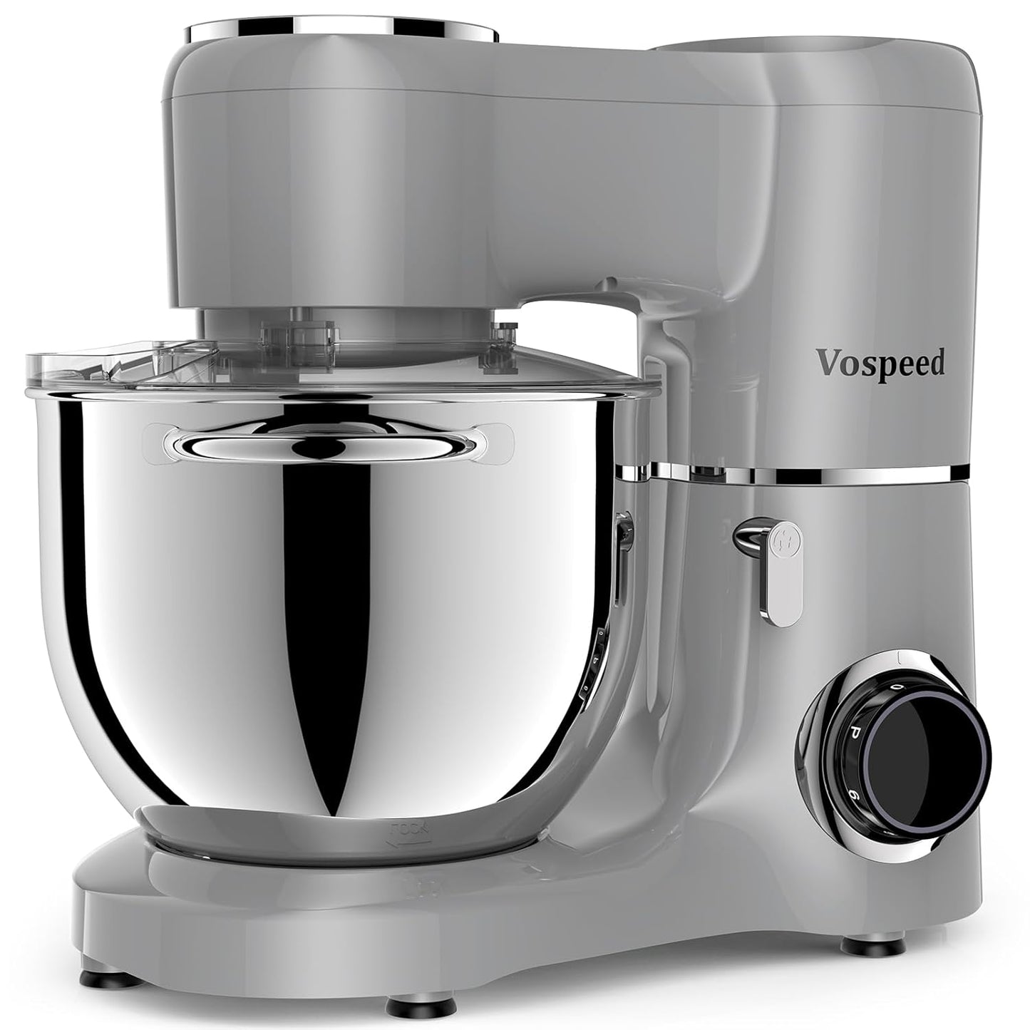 Stand Mixer 8L 6 Speeds Tilt-Head Stainless Steel Bowl Black
