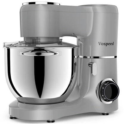 Stand Mixer 8L 6 Speeds Tilt-Head Stainless Steel Bowl Black