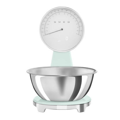 Analog And Digital Kitchen Scale 5Kg 1G Accuracy Stainless Steel Cream