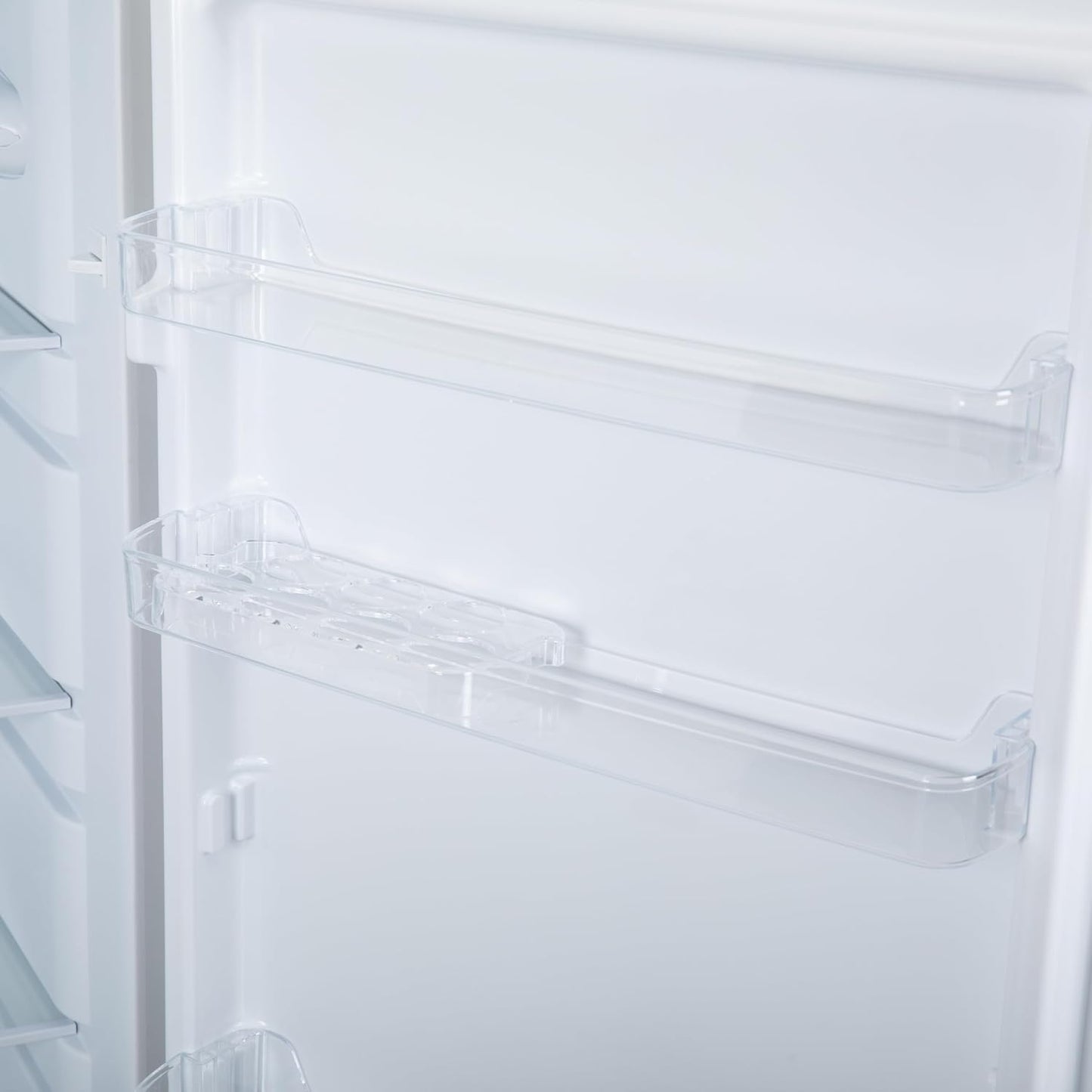 Freestanding Larder Fridge 241L 144Cm Reversible Door Mark-Proof Finish Black