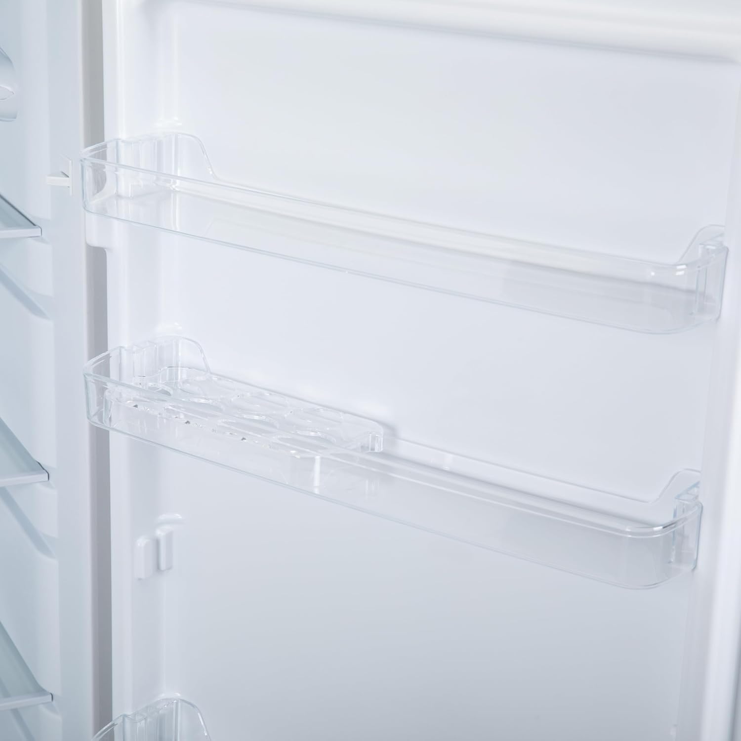 Freestanding Larder Fridge 241L 144Cm Reversible Door Mark-Proof Finish Black