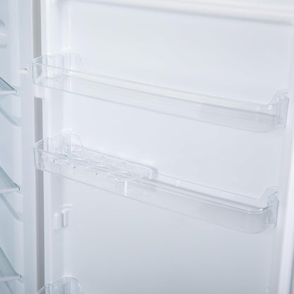 Freestanding Larder Fridge 241L 144Cm Reversible Door Mark-Proof Finish Black