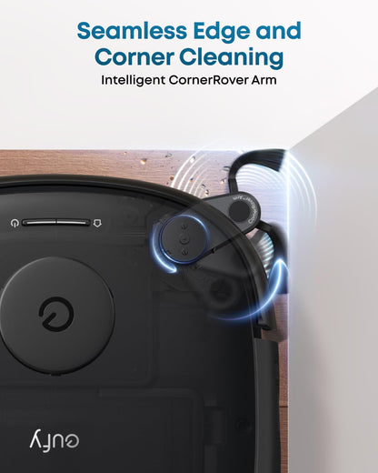 Robot Vacuum And Mop 20000Pa Suction Auto-Emptying Black