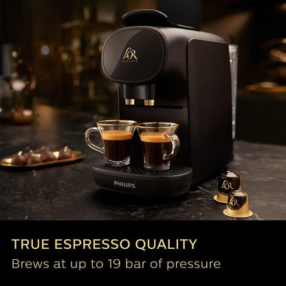 Capsule Coffee Machine Double Shot 19 Bar 1.4L Black