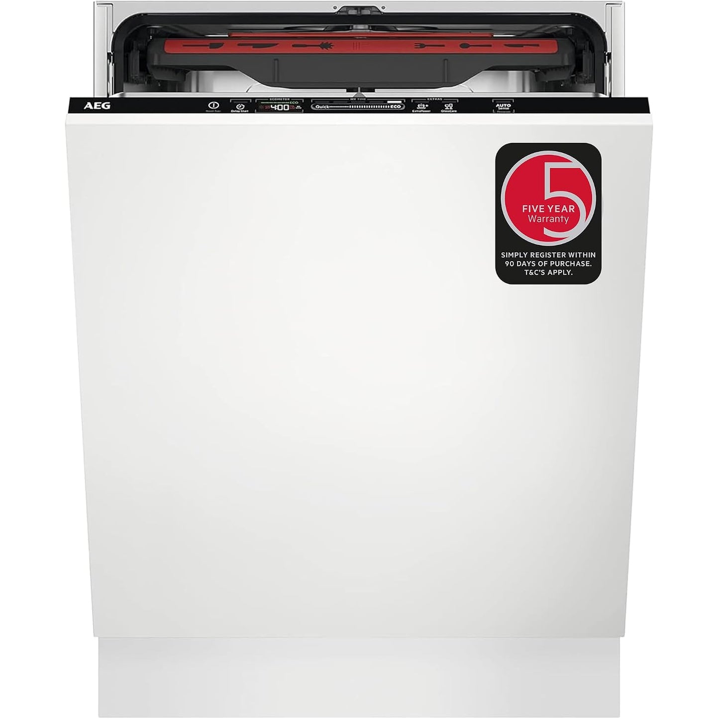 Fully Integrated Dishwasher 14 Place Settings 5 Programs 44dB White