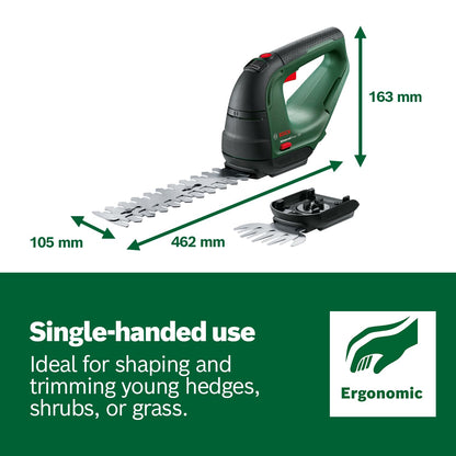 Cordless Grass And Shrub Shear 18V 2.0Ah 85m² Black Green