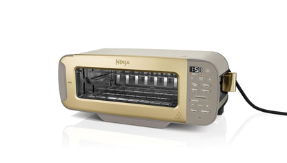 3-in-1 Toaster Grill And Panini Press 7 Functions Flip Design Stone Gold