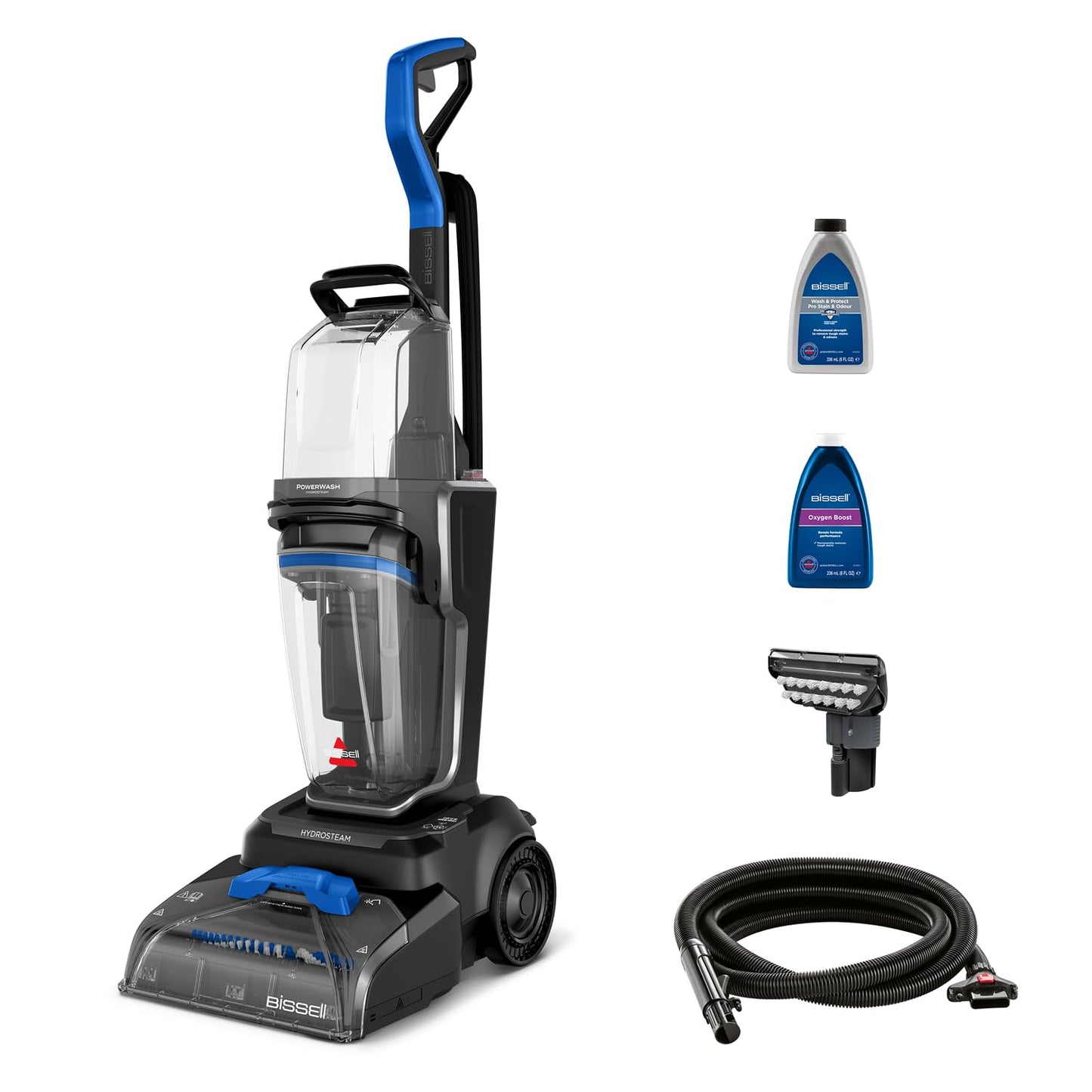 Compact Carpet Cleaner 600W 0.5L Detachable Hose Blue