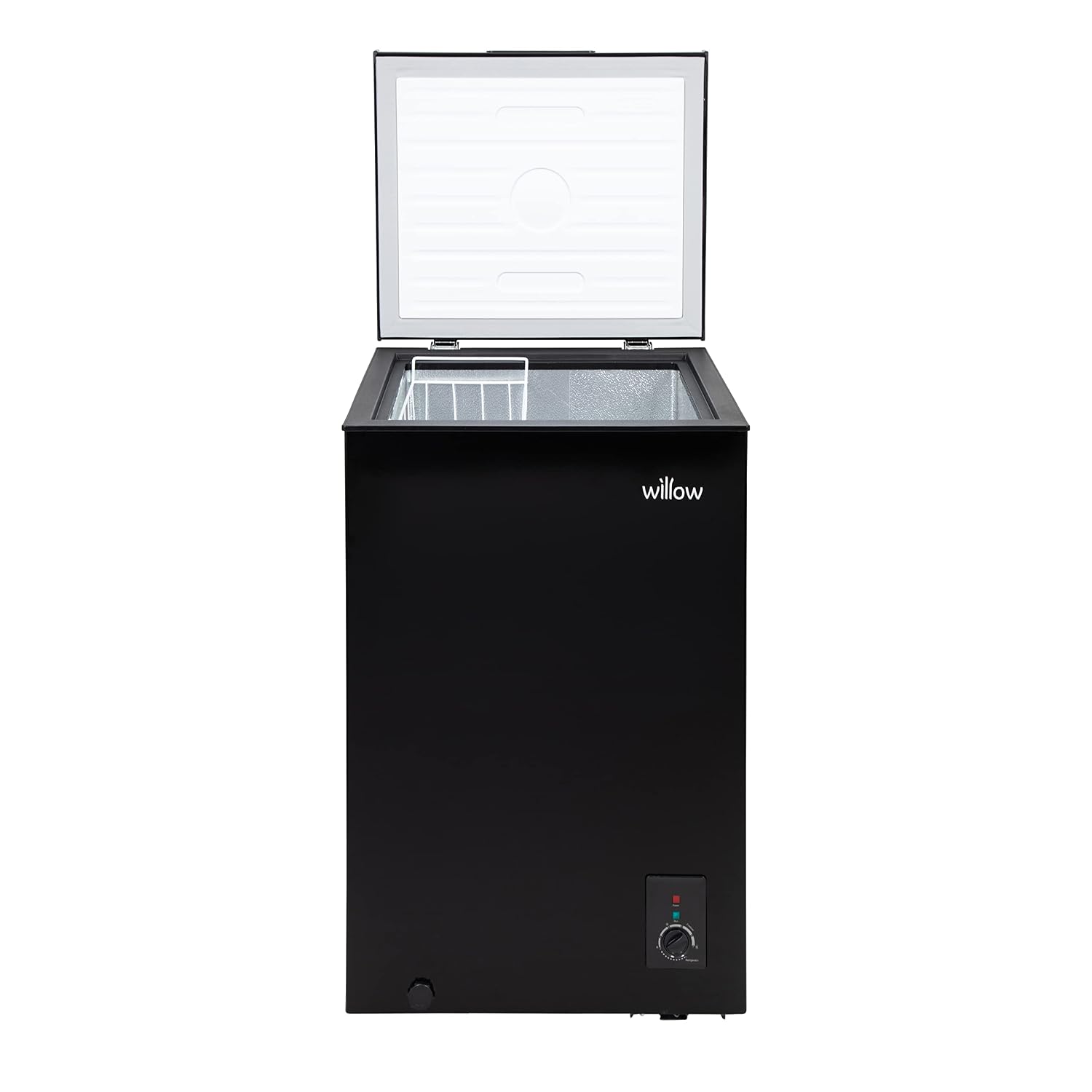 Chest Freezer 99L Removable Basket Adjustable Thermostat Black