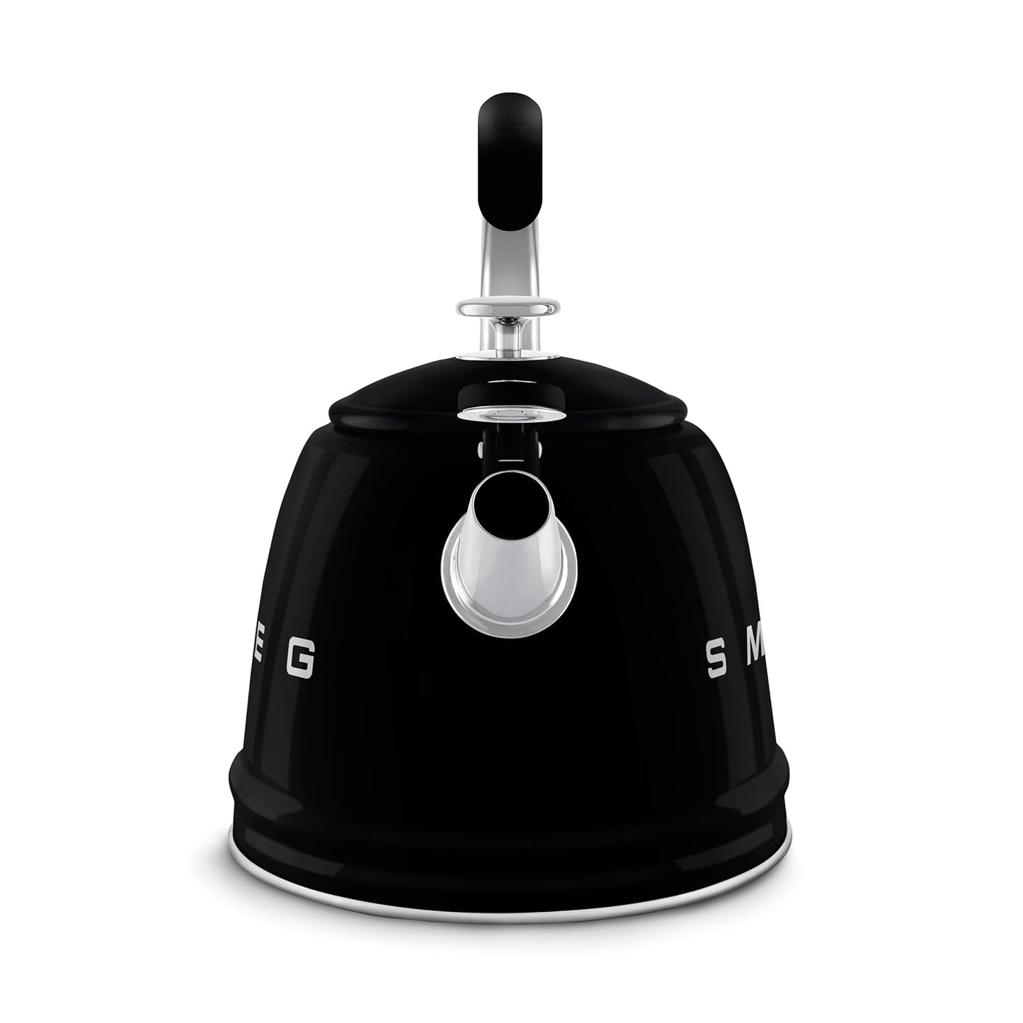 Whistling Kettle 2.3L Stainless Steel Silicone Handle Black