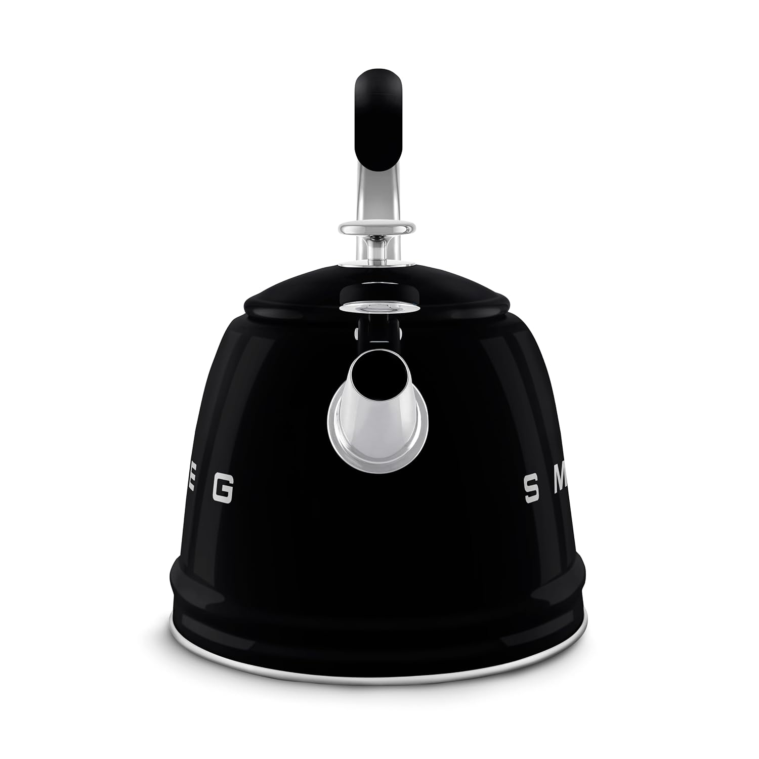 Whistling Kettle 2.3L Stainless Steel Silicone Handle Black