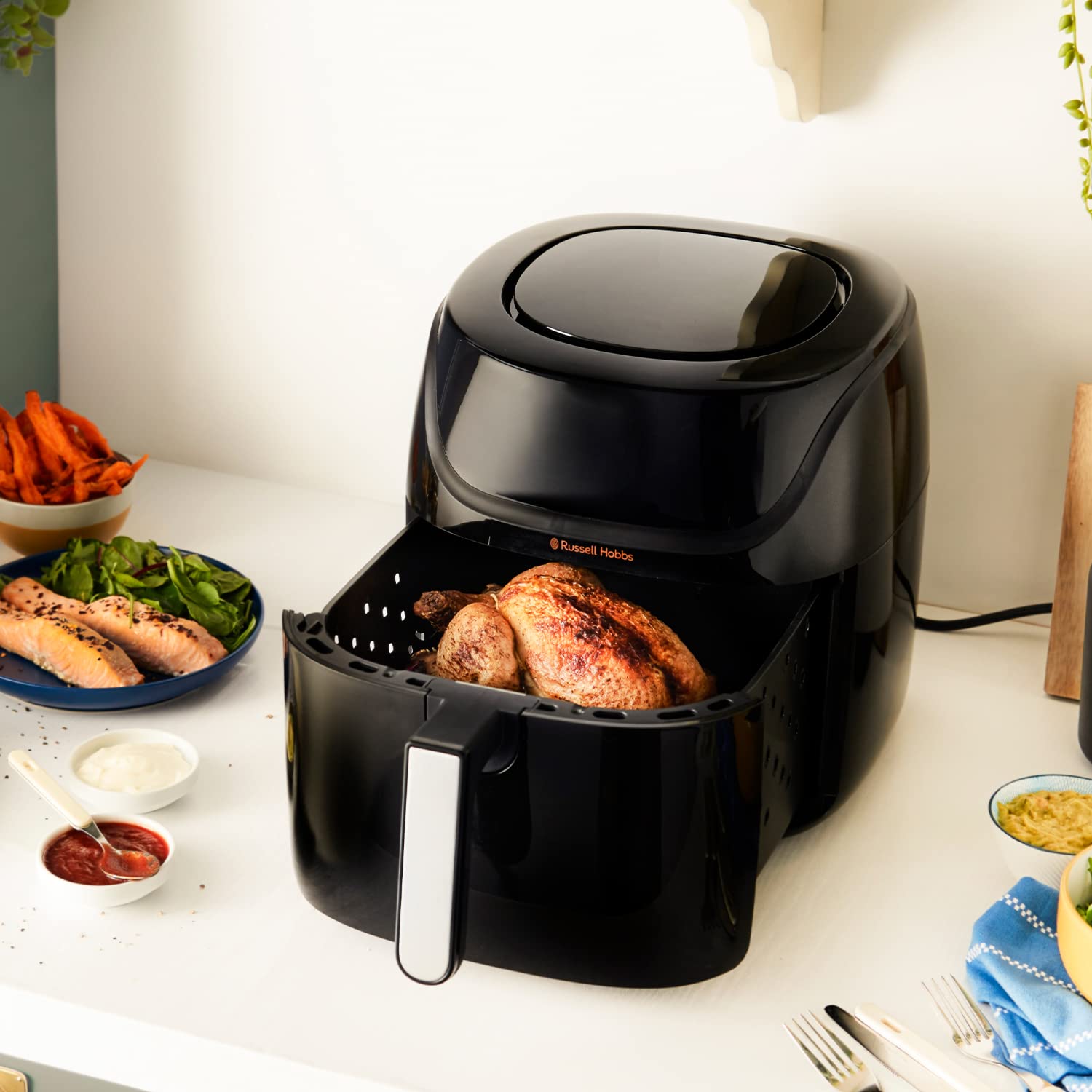 Digital Air Fryer 8L 10 Preset Programmes 220°C Black