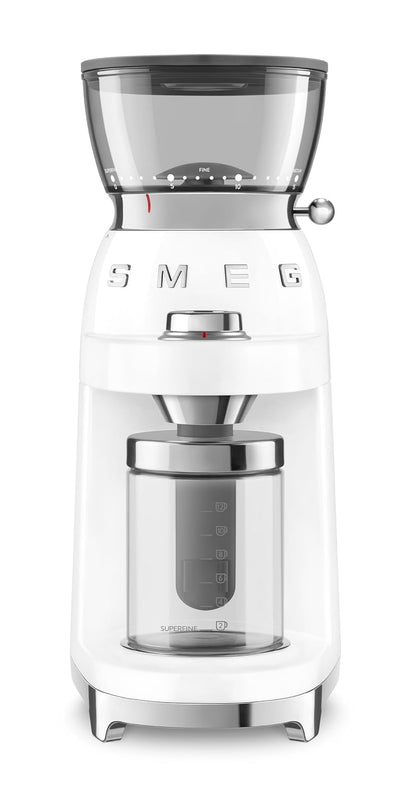 Electric Coffee Grinder 240g 150W Conical Burr White