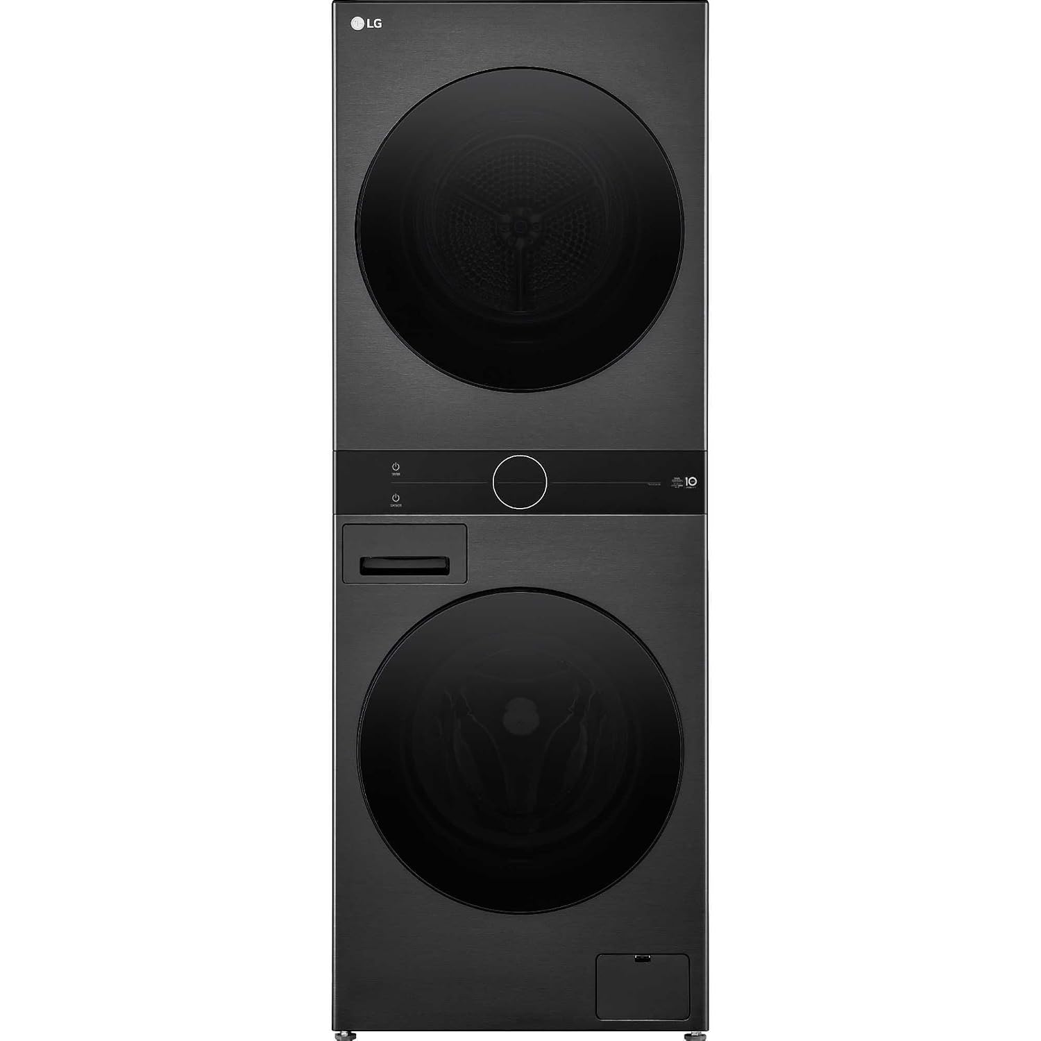 Washer Dryer Combo 12Kg Wash 10Kg Dry 1400Rpm Platinum Black