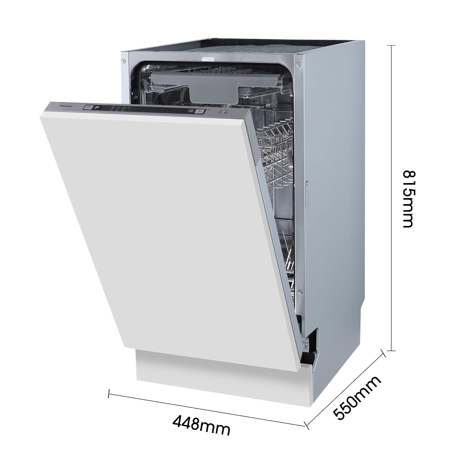 Built-In Dishwasher 10 Place Settings 7 Programs White 30 Min Quick Wash