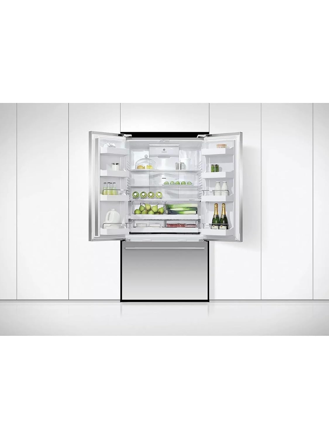 Freestanding French Door Fridge Freezer 569L 90cm Stainless Steel