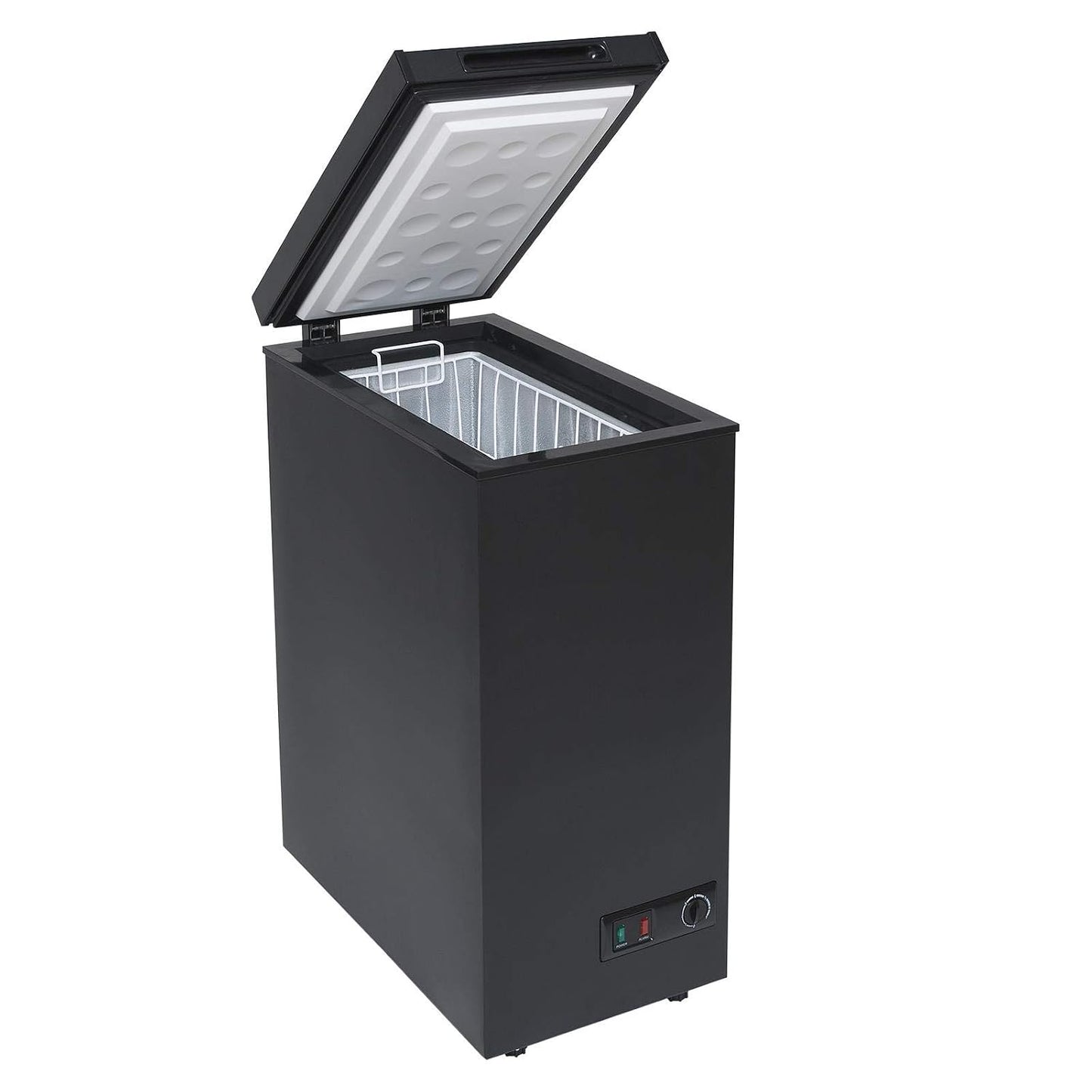 Chest Freezer 60L Slimline Compact Manual Defrost Black