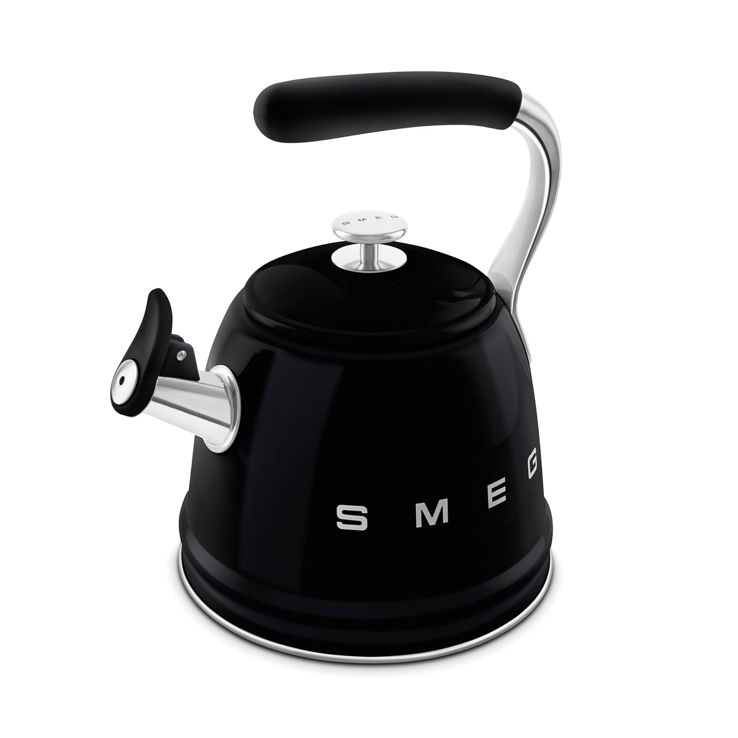 Whistling Kettle 2.3L Stainless Steel Silicone Handle Black