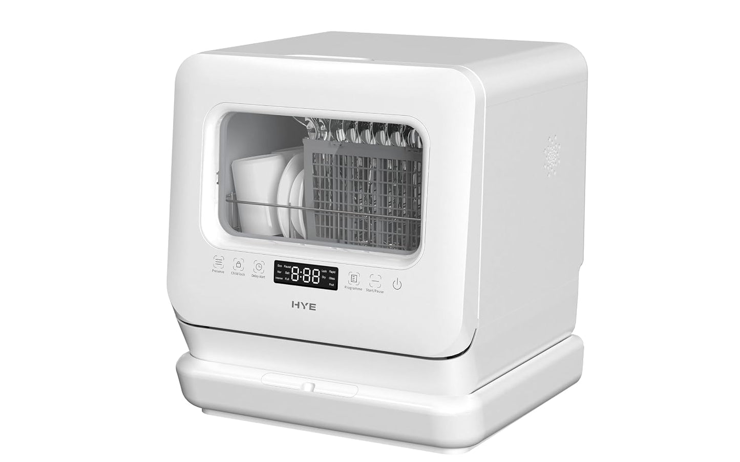 Table Top Dishwasher 3 Place Settings 6 Programs White