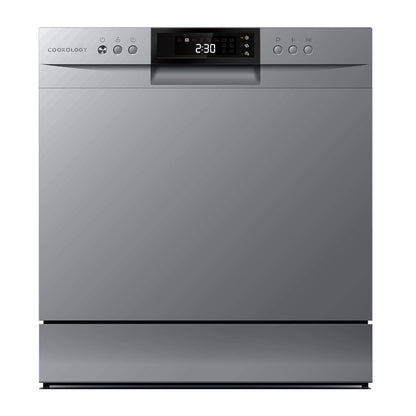 Table Top Dishwasher 8 Place Settings 7 Wash Cycles Silver