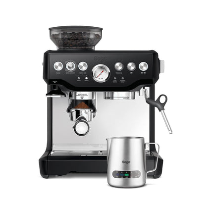 Bean To Cup Coffee Machine 16 Grind Settings 15 Bar Pump PID Temp Control Brushed Stainless Steel