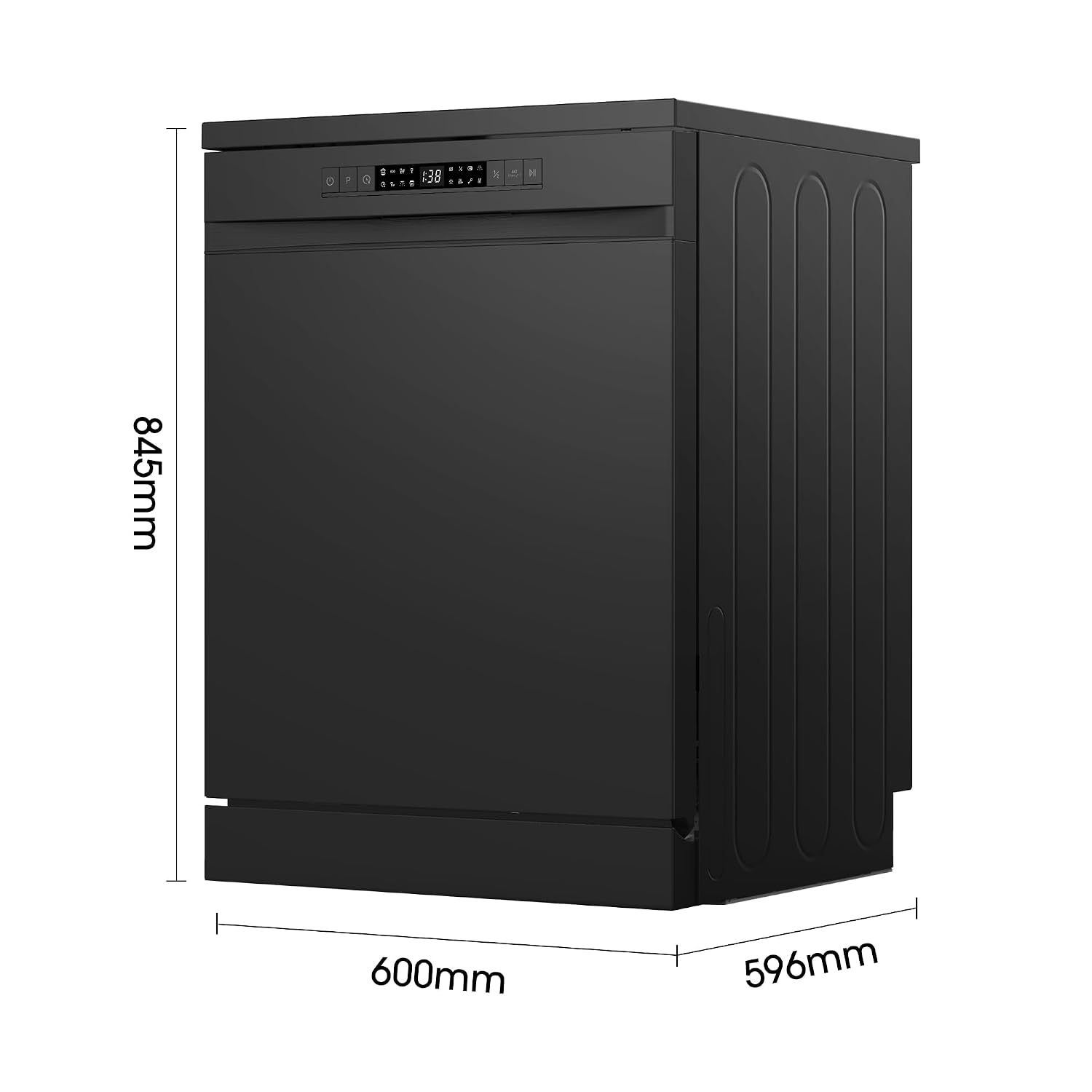 Freestanding Dishwasher 13 Place Settings 60cm Black