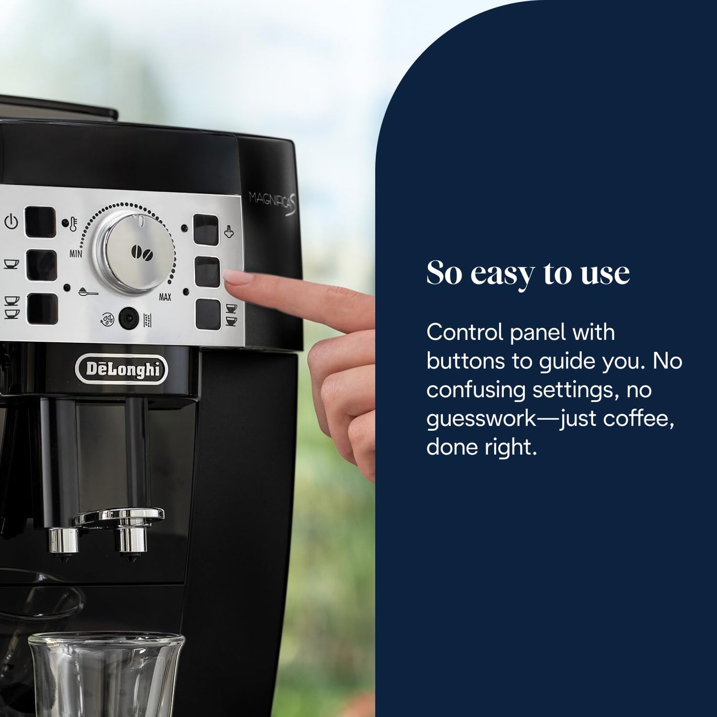 Automatic Bean to Cup Coffee Machine Espresso and Cappuccino Maker Black
