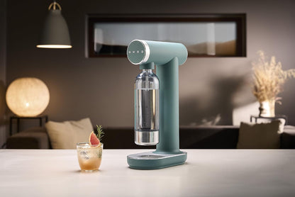 Soda Maker 800ml Non-Slip Feet Space Saving Design Emerald Green