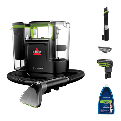 Portable Carpet Cleaner SpotClean C5 Pet 16,400Pa Suction Corded Black