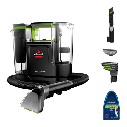 Portable Carpet Cleaner 16,400Pa Suction Dual Tank Black