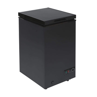 Chest Freezer 95L Slimline 47.5cm Manual Defrost Black