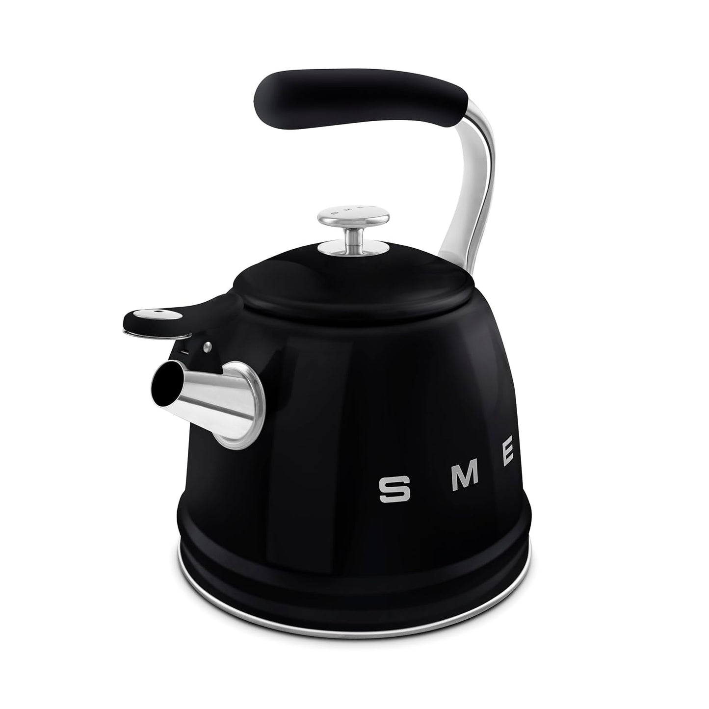 Whistling Kettle 2.3L Stainless Steel Silicone Handle Black