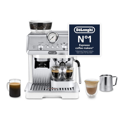 Espresso Pump Coffee Machine 1450W Cold Brew Function Milk Frother Titanium