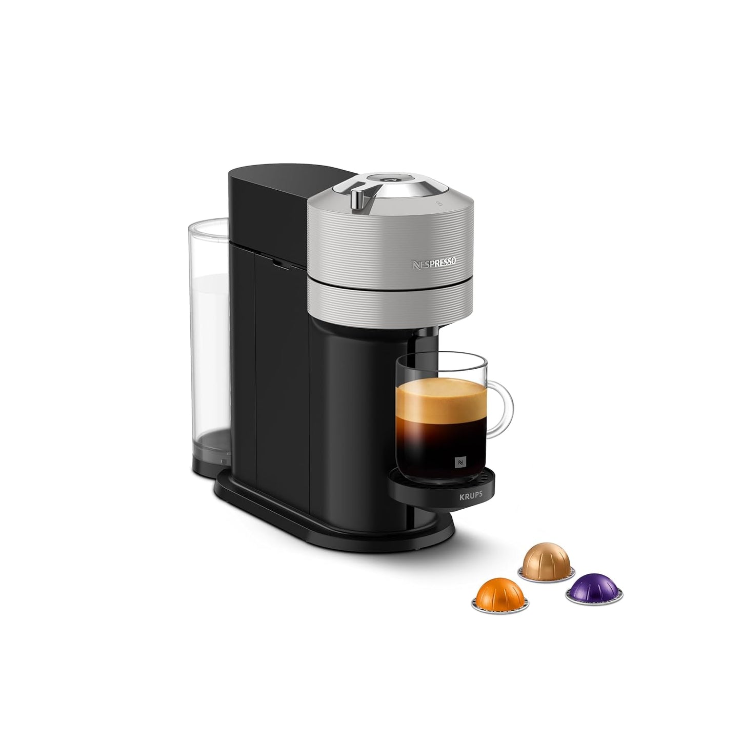 Automatic Pod Coffee Machine With One Touch Brewing 1.1L Matte Black