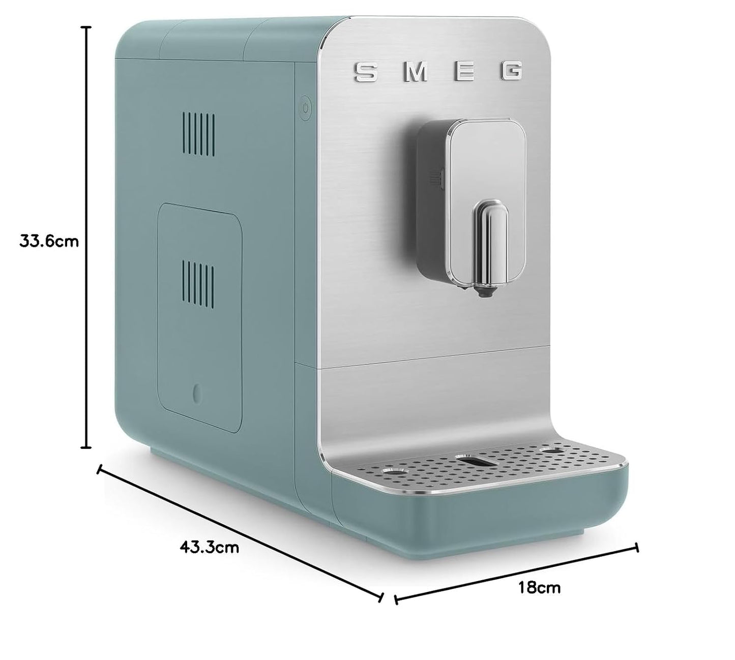 Bean To Cup Coffee Machine 1.4L Integrated Grinder Matte Emerald Green
