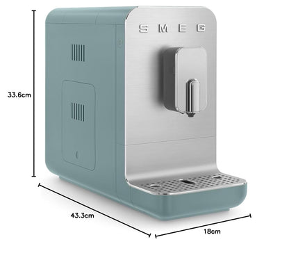 Bean To Cup Coffee Machine 1.4L Integrated Grinder Matte Emerald Green