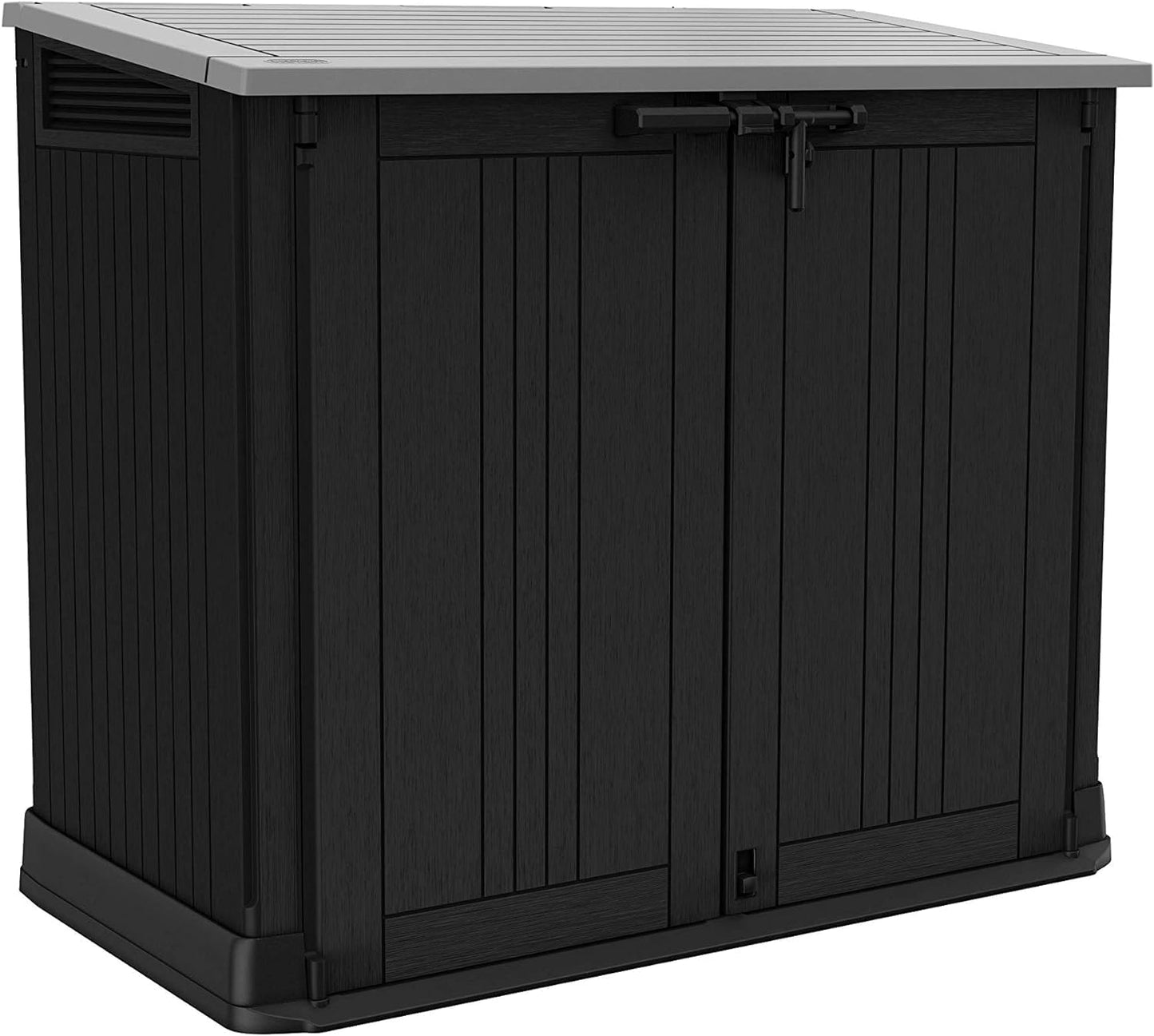 Outdoor Garden Storage Shed 880L Top And Front Opening Light Grey